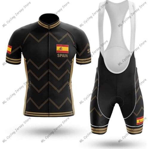 2020 New Spain Cycling Jersey Pro Team Cycling Clothing Summer Short sleeve MTB Cycling Shirts Men Bike Jersey Ropa de Ciclismo