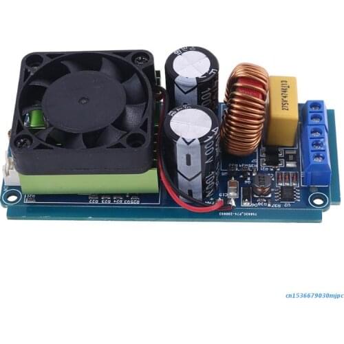 IRS2092S 500W Mono Channel Digital Amplifier Class D Stage HIFI Power Amp Board LM3886 with Fan