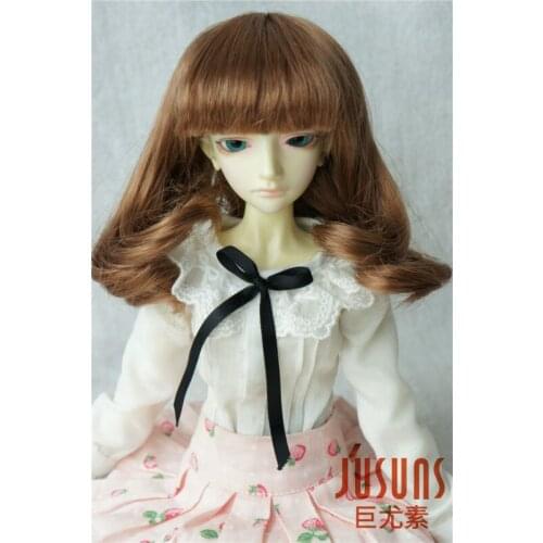 JD117 Full bang nature curly wig for BJD Dolls pear curly MSD BJD wigs