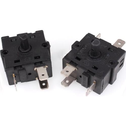 10pcs Electric Heating Accessories Shift Knob Switch Heater Thermostat Rotary Shift Switch 3 Feet 5 Feet Knob Switch 16A 250V