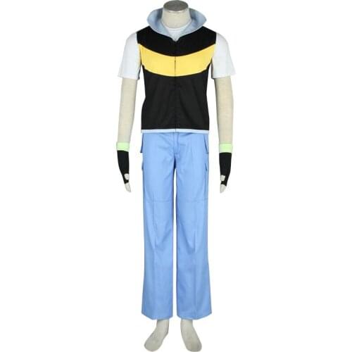 Pocket Monster Ash Ketchum The First Generation Cosplay Costume Stage Performance Clothes , Perfect Custom for You