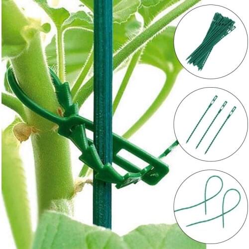 Wire Cable 50pcs Self-Locking Multi-purpose Garden Lashing Adjustable Garden Plastic Plant Cable Zip Tie Organiser Fasten Cable