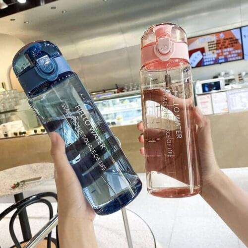 Sports Water Bottle 780ml Transparent Drink Bottle Portable BPA Free Cycling Water Cup Camping Dinkware
