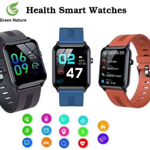 New Arrival Health Smart Watch Bracelet Full Touch Screen Blood Pressure Heart Rate Monitoring Waterproof Bluetooth Sport Watch
