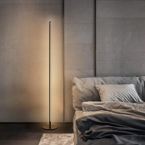 Nordic LED Floor Lamp Dimming Bedside Lamp Bedroom Floor Lamps Lighting Standing Lamps for Living Room Decorative Floor Lights