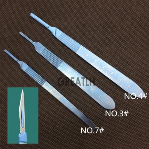 Titanium ophthalmic Bard-parker Blade Handle surgery tool micro surgical instrument