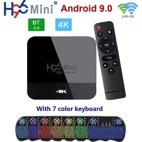 H96 mini H8 Android TV Box Android 9.0 Smart TV Box 2GB 16GB RK3228 2.4G/5G Wifi BT4.0 4K Set top box Media Player