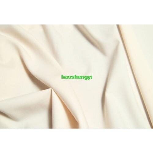 All-match color worsted wool beige thin cool wool clothing fabric