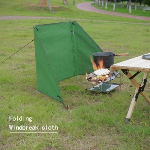 Camping Windscreen Outdoor Barbecue Picnic Wind Blocker Wear-resistant Campfire Windshield Barbecue Bonfire Wind Deflector