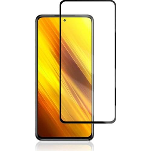 Full Glue Cover Tempered Glass Protector Film for Xiaomi Poco X3 NFC Pocophone for Xiaomi Poco M3