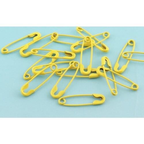 Yellow Safety Pins 100-500pcs 19mm Mini Copper Pins Scarf pins Brooch Safety Pins DIY Pins for Garment