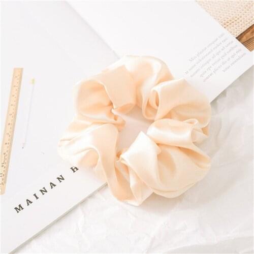 1pcs Women Solid color Reflect light Elastic hair bands Ponytail holder Scrunchies Lady Hair accessories