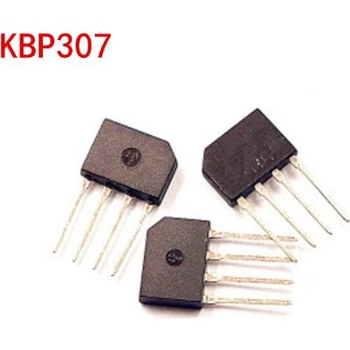 10pcs KBP307 KBP 307 3A 700V Flat bridge bridge rectifier