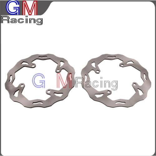 Front Rear Brake Disc Rotor For SUZUKI RMZ250 RMZ450 2007 2008 2009 2010 2011 2012 2013 2014 2015 2016 2017 Dirt Bike