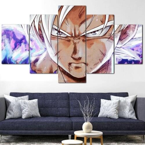 No Framed Canvas 5Pcs Gift Ultra Instinct Pictures Wall Art Posters Home Decor Accessories Living Room Decoration Paintings