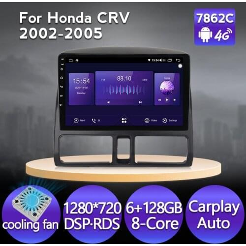 Car Radio IPS For Honda CRV CR-V 2002-2005 GPS Navigation Multimidia Stereo Player Android Autoradio Carplay Car Accessories