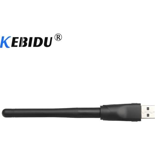 Kebidu USB 2.0 WiFi Wireless Adapter 150Mbps 2.4GHz WLAN Network Card Receiver Dongle 802.11 b/g/n LAN with Antenna for Laptop