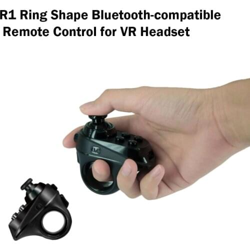 R1 Ring Shape Bluetooth-compatible VR Remote Controller Wireless Gamepad for Tablets Phone iPhone Android Gamepads VR Headset