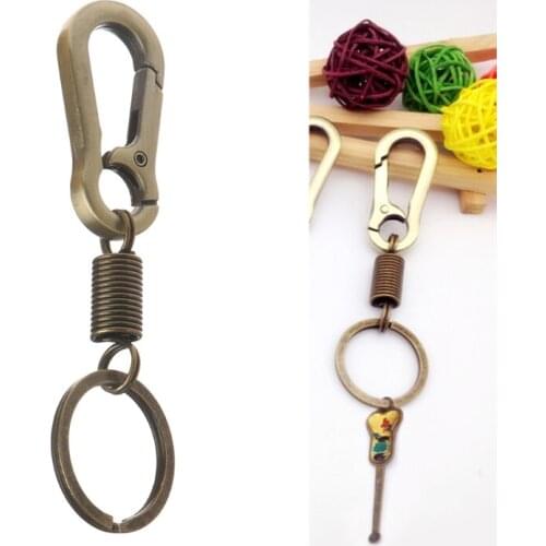 Carabiner Key Chain Anti Lost Locking Hanging Keychain Retractable Outdoor Tools