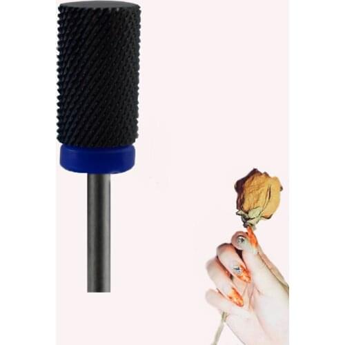 Black Ceramic Nail Drill Bit -Large Barrel Bit M