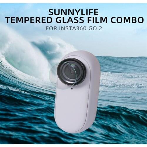 For Insta360 Go2 Tempered Scratch-resistant Glass Film Combo for Insta360 Go2 Oil stain-resistant Tempered Film Insta360