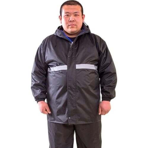 Large Plus-size Raincoat Men Rain Pants Set Double-Layer Fat Man Raincoat Waterproof Suit for Fishing Hiking Capa De Chuva Gift