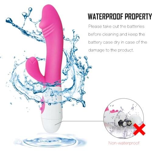G Spot Dildo Rabbit Vibrator 30 Modes Vibrating Dual Vibe Vagina Clitoris Massager Erotic Adult Sex Toys for Women ZD0110/ZD0108
