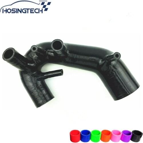 HOSINGTECH- For VW Passat 1.8T B6 Black Turbo Silicone Induction Air Intake Inlet Hose