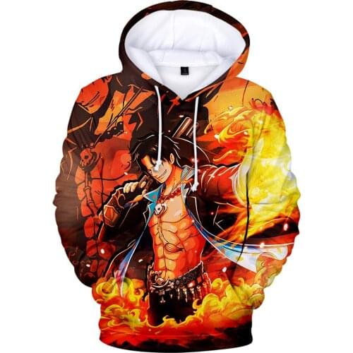 Sidno One Pieces 3D Hoodie Fashion Anime Movie Men/women Sweatshirts autumn/winter Casual Long Sleeve Hoodie Boys Coats