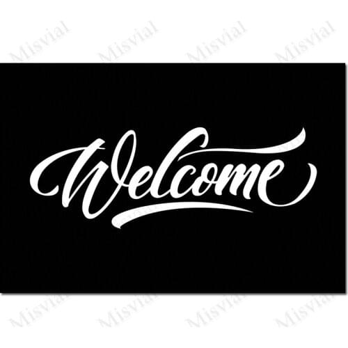 Customize Funny Mat In The Hallway Carpet In The Front Door Mat Pure Colour Welcome Doormat Entrance Door Rubber Rug Anti-Slip