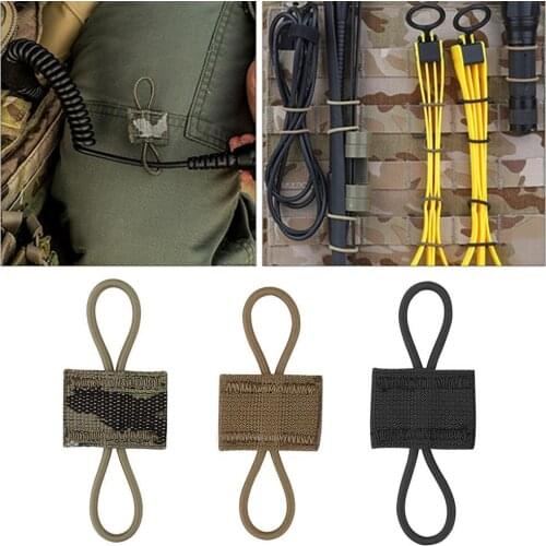 Carabiner Clip Molle Webbing Backpack Pouch Buckle Elastic Cord Strap Gear Attachment Bag Tie Tactical Sling Fix Fastener Buckle