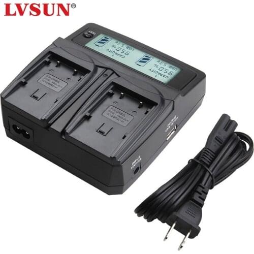 LVSUN Camera Battery LP-E10 LP E10 LPE10 Dual Car/AC Charger For Canon EOS Rebel T3/1100D/Kiss X50 Rebel T5/1200D LCD Display