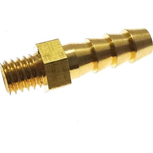 Mini Pagoda Pipe Fittings Male thread M5 M6 M8 Brass 4 5 6 8 mm Barb Hose Leather Tube Trachea Connector