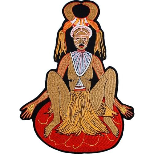 10pieces Large Fashion Embroidery Cattle Magic Fairy Patches Iron on Stickers Jacket Back Patches Clothes Badge Sewing