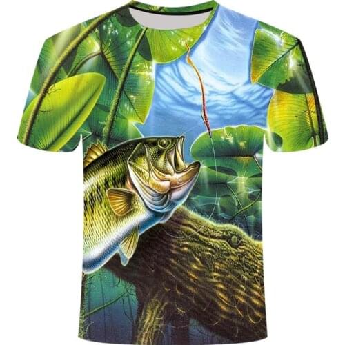 New mens casual 3D printed T shirt Asian t-shirt heart-shaped fish-shaped design short sleeve 3D Tshirt fish-shaped t shirt