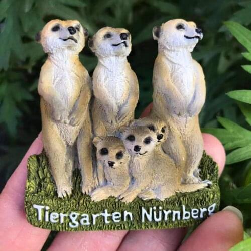 QIQIPP Refrigerator magnet resin creative export home accessories our shop original products high-quality animal mongoose