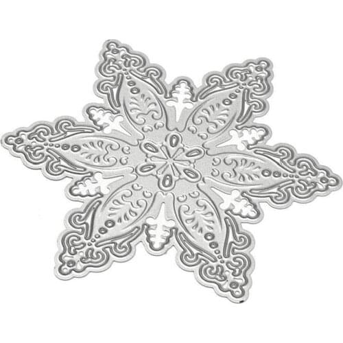 DIY Scrapbooking Dies Cut Cutting Die Nesting Cards Papercraft Embossing Decor Snowflake Shaped Rose Flower Paper Cut