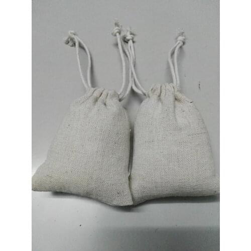 Special sale 20pcs/lot 8*12cm overlocked linen jewelry bags small drawstring bags Christmas gift pouches Jewelry Packaging bags