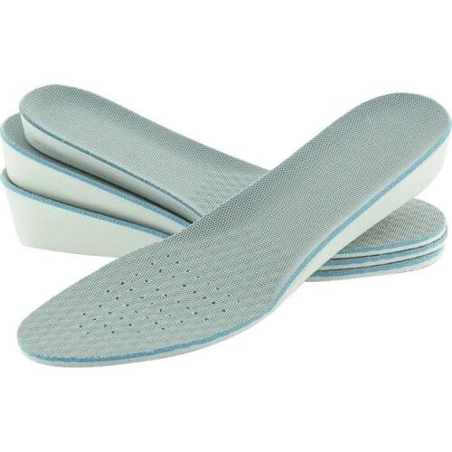 Men Women Height Increase Insoles Inserts Care Foot Pads Comfortable Breathable Sweat Absorption Sports Insole Taller Insole Pad
