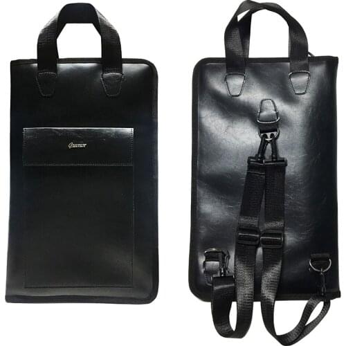 PU Leather Drumsticks Bag Mallets Bag Carrying Case Drum Pecussion Accessories for Drummer