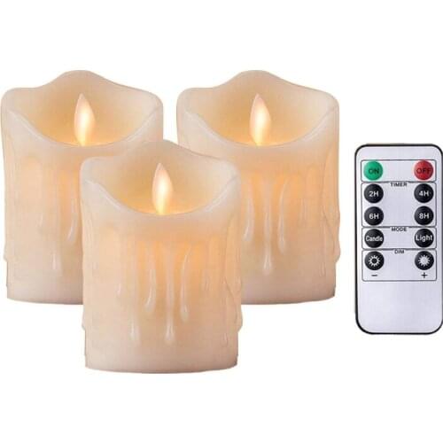 10CM the Wind Flickers Flickering Flameless LED Candles Tealight Night Lights Lamp for Wedding Birthday Party