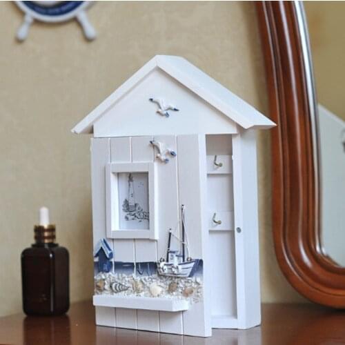 Key Box Home Decoration Accessories Mediterranean Style Decor Furnishing Wooden Hot Sell New Wood People