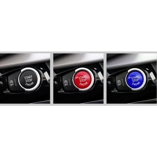 1PC Car Engine Start Stop Switch Button Replace Cover For BMW X5 F15 2014 2015 2016 2017 F15