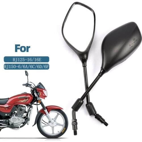 10mm 3C Certification Motorcycle Rearview Mirrors,For SUZUKI Haojue HJ150-6F,Rear View Mirrors Back Side
