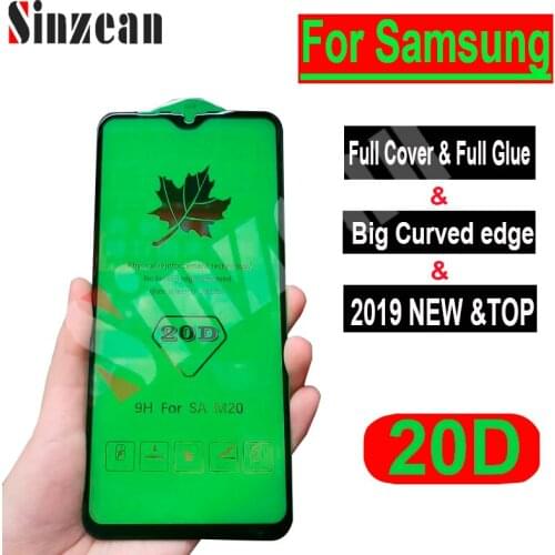 100pcs For Samsung J4/J6/J600/J6 2018/J6 Plus/J4 Plus/J2/J4 Core 20D Full Cover Tempered Glass large radian screen protector