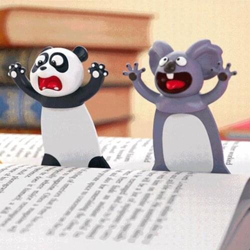 3D Stereo Seal Octopus Creative Cartoon Animal Bookmarks Cute Stationery Student Personalized Funny Bookmarkers Gift