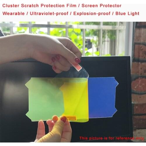 Free Shipping Blue Light Cluster Scratch Protection Film Screen Protector for Kawasaki Z1000 SX
