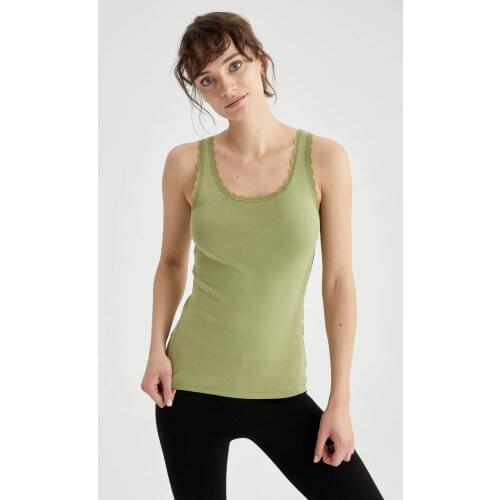 DeFacto Spring Woman Tops & Tees Lace Athlete Knitted Aesthetics Fashion New-M6859AZ21SP