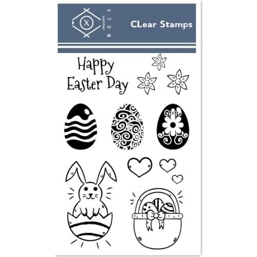 Hot sale Easter bunny Transparent Clear Stamps / Silicone Seals Roller Stamp for DIY scrapbooking photo album/Card Making