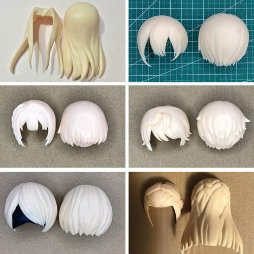 Ob11 GSC DOLL Clay white model hair doll accessories